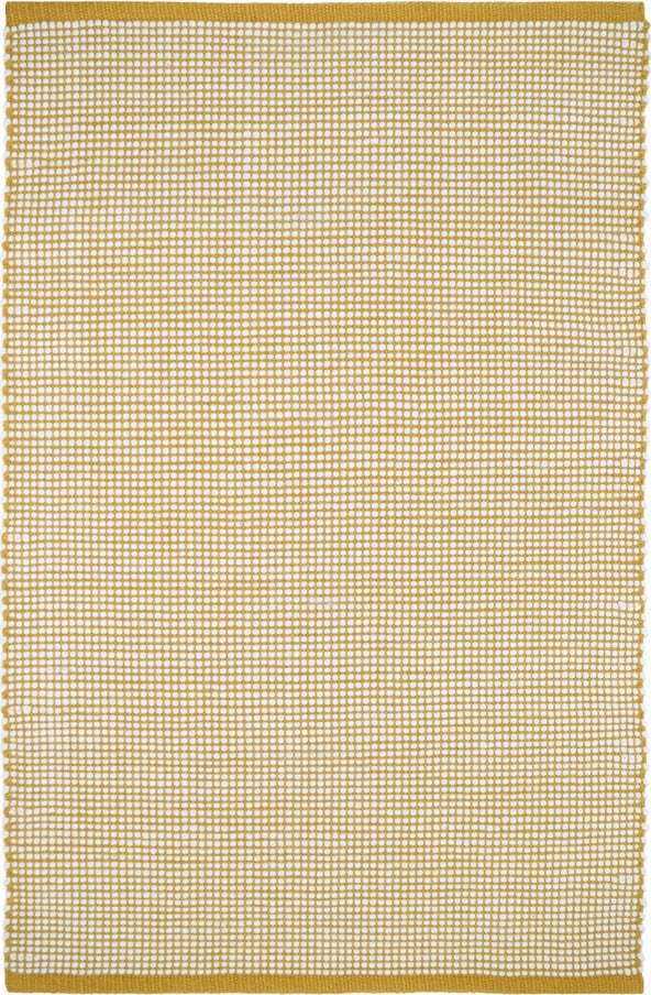 Žlutý koberec s podílem vlny 170x110 cm Bergen - Nattiot Nattiot