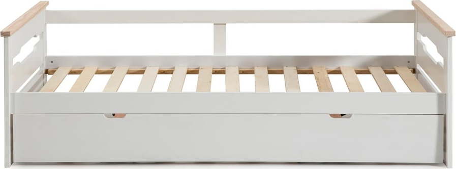 Bílá dětská postel s výsuvným lůžkem Marckeric Elisa