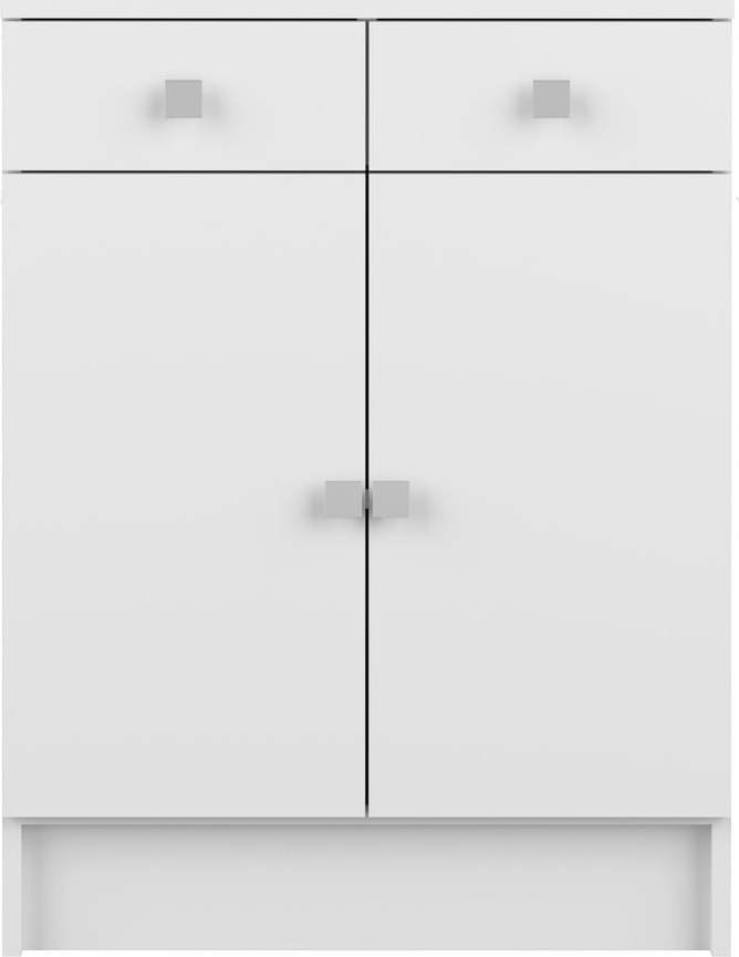 Bílá nízká koupelnová skříňka 60x82 cm Combi - TemaHome France TemaHome France