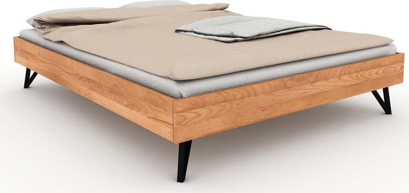 Dvoulůžková postel z bukového dřeva 140x200 cm Golo - The Beds The Beds