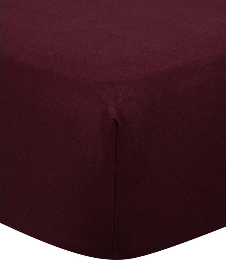 Fialové flanelové prostěradlo Port Maine Erica