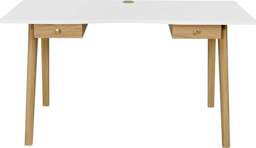 Psací stůl s bílou deskou Woodman Nice Woodman