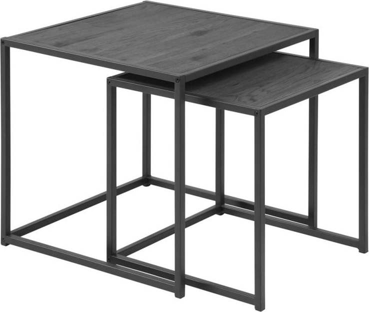 Sada 2 černých konferenčních stolků Actona Seaford Actona