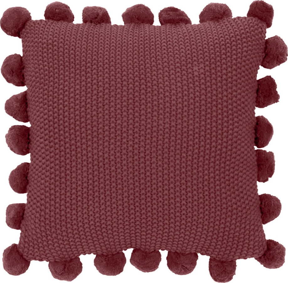 Tmavě červený bavlněný dekorativní povlak na polštář Westwing Collection Molly