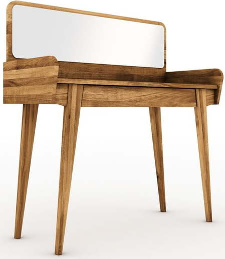 Toaletní stolek z dubového dřeva se zrcadlem 110x45 cm Retro - The Beds The Beds