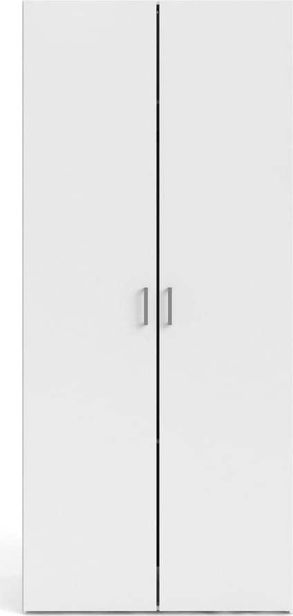 Bílá šatní skříň 78x175 cm Space - Tvilum Tvilum