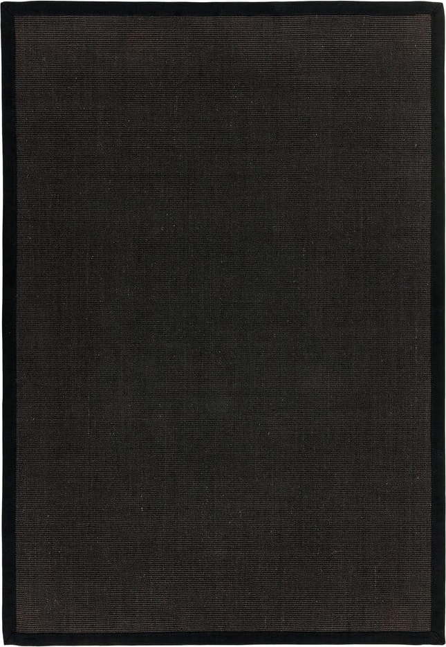 Černý koberec 180x120 cm Sisal - Asiatic Carpets Asiatic Carpets