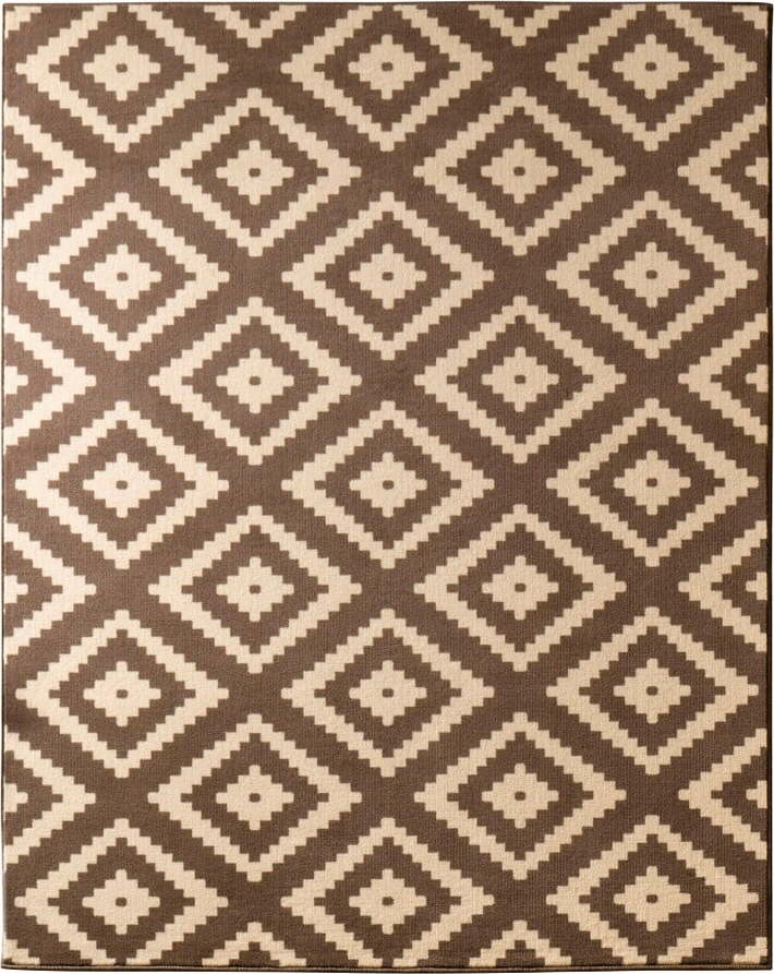 Hnědý koberec Hanse Home Hamla Diamond