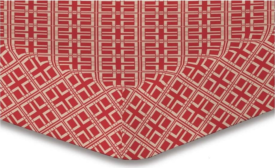 Prostěradlo z mikrovlákna DecoKing Hypnosis Triangles Dalia