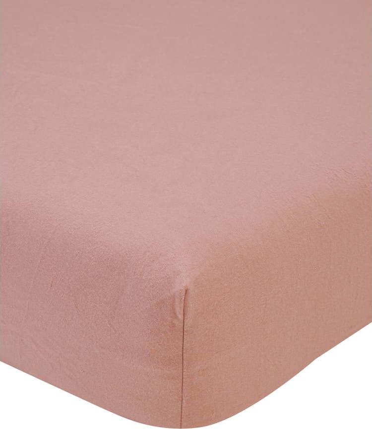 Růžové flanelové prostěradlo Port Maine Erica