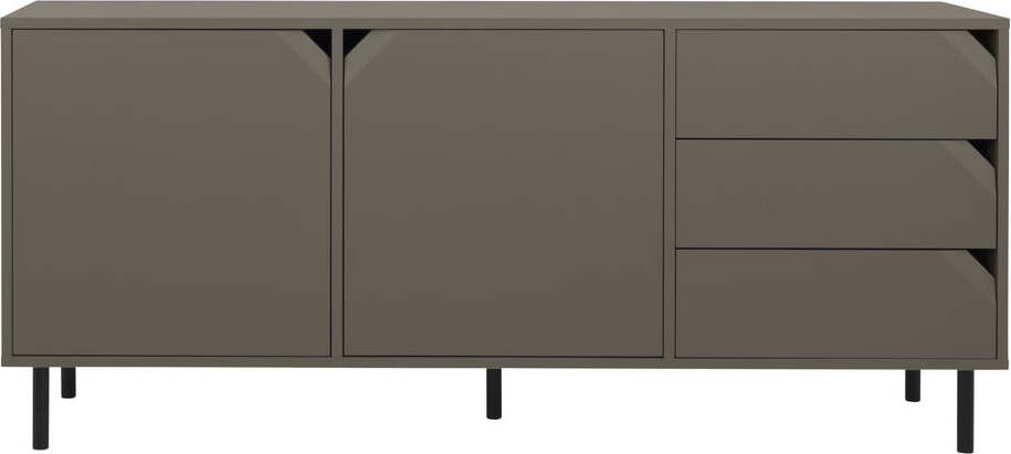 Šedá nízká komoda 177x77 cm Corner - Tenzo Tenzo