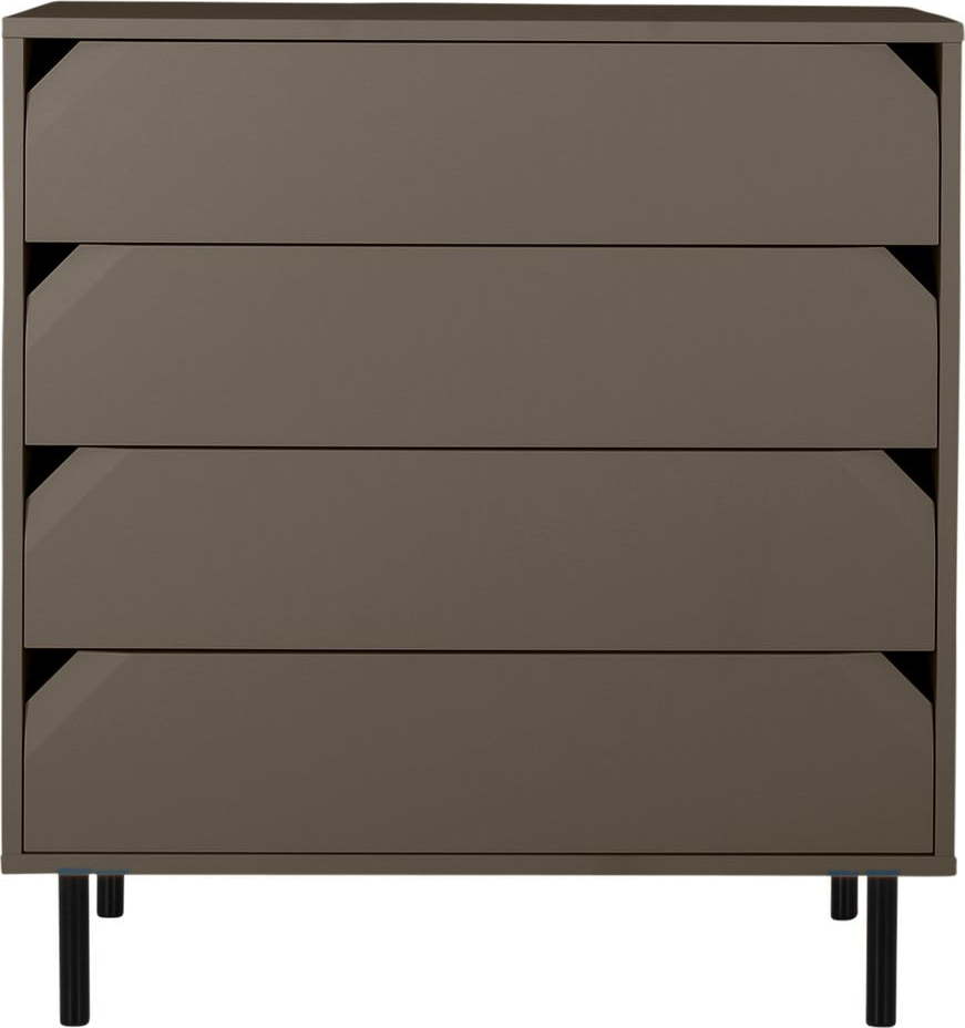 Šedá vysoká komoda 90x96 cm Corner - Tenzo Tenzo