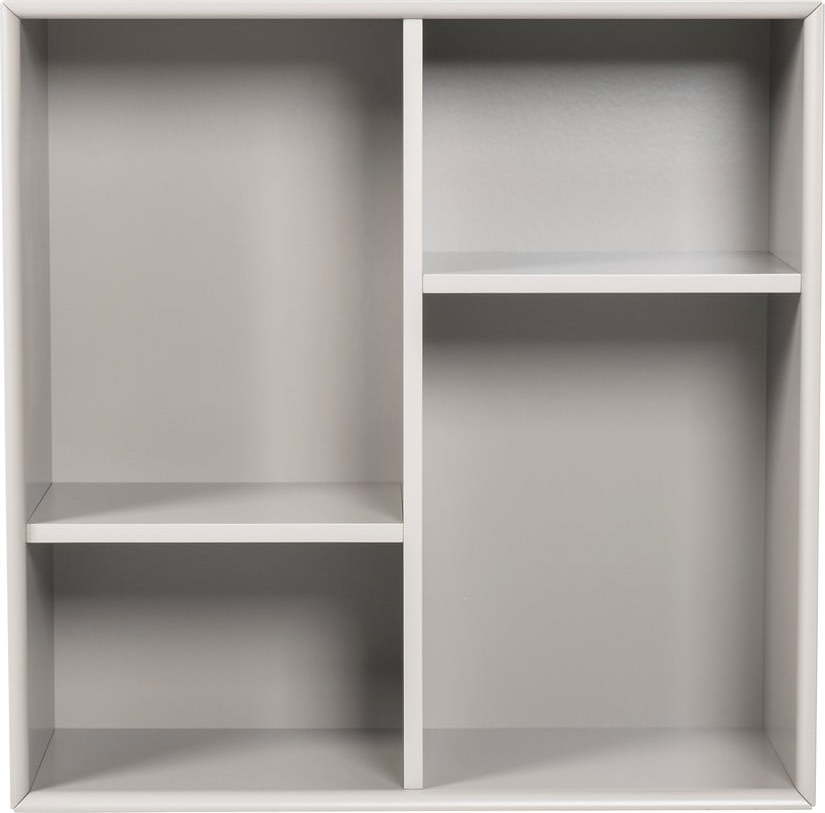 Světle šedá nástěnná knihovna Tenzo Z Cube