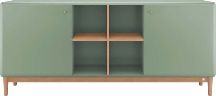 Zelená nízká komoda 175x80 cm Color Living - Tom Tailor for Tenzo Tom Tailor for Tenzo