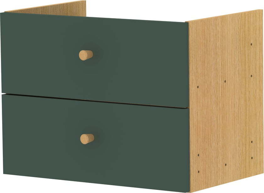 Zelený modulární policový systém 43x33 cm Z Cube - Tenzo Tenzo