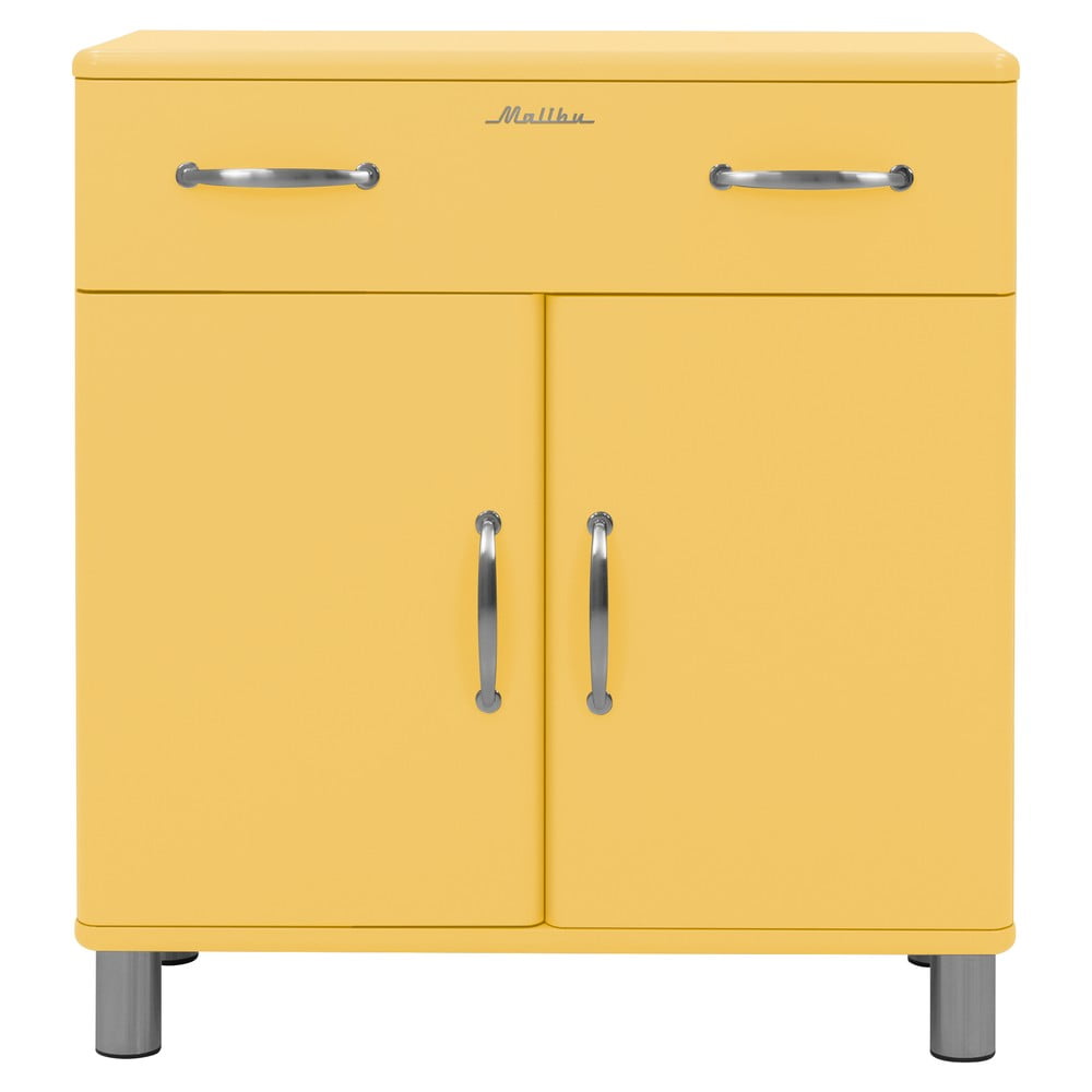 Žlutá vysoká komoda 86x92 cm Malibu - Tenzo Tenzo