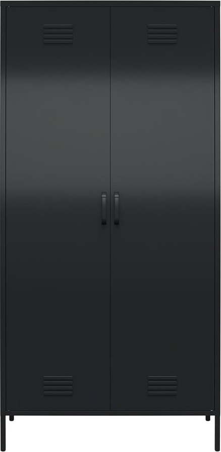 Černá kovová šatní skříň 90x185 cm Mission District - Støraa Støraa
