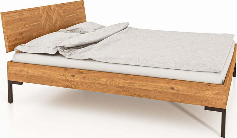 Dvoulůžková postel z dubového dřeva 140x200 cm Abies 2 - The Beds The Beds