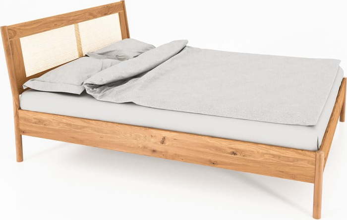 Dvoulůžková postel z dubového dřeva 140x200 cm Pola - The Beds The Beds