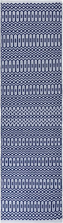 Modro-bílý běhoun Asiatic Carpets Halsey