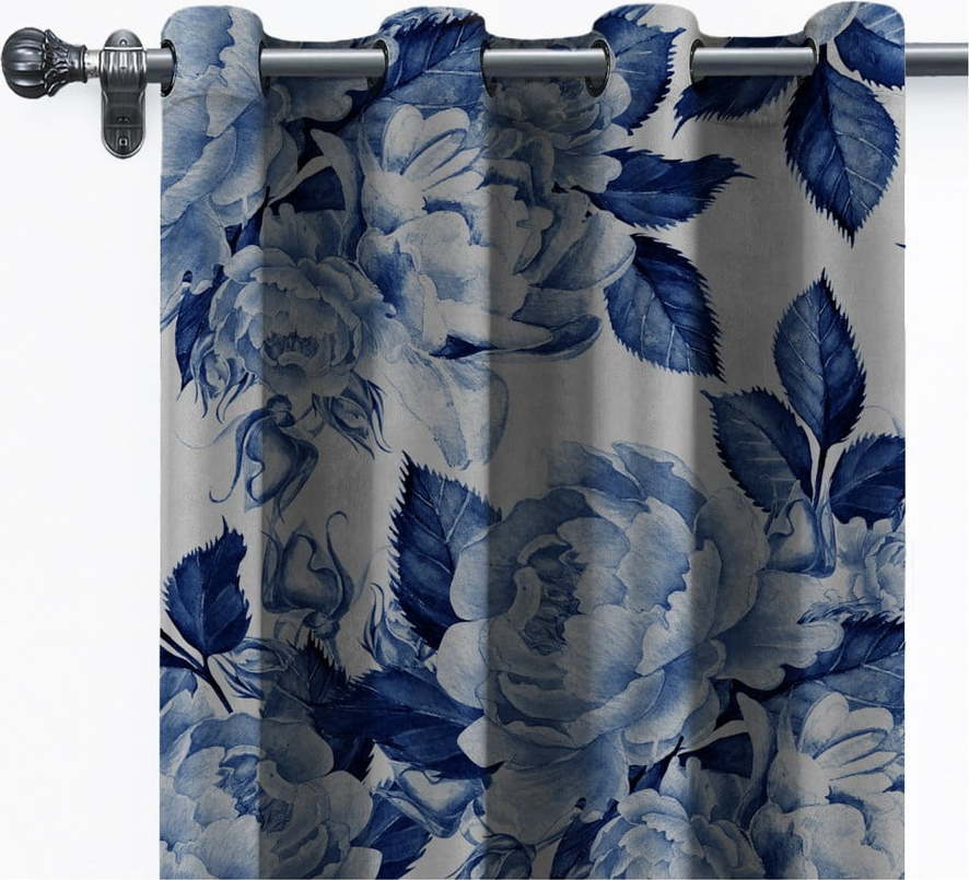 Závěs ze sametu Velvet Atelier Flowers