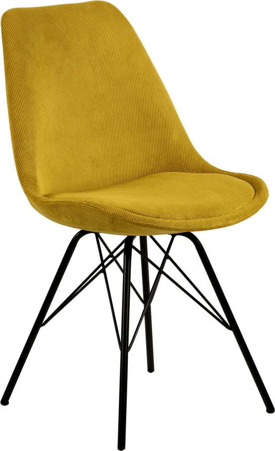 Žlutá jídelní židle Eris - Actona Actona