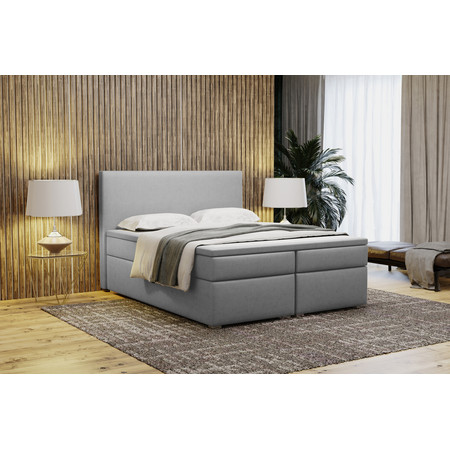 Čalouněná postel bez úložného prostoru VIERA 120x200 cm Světle šedá KOLA