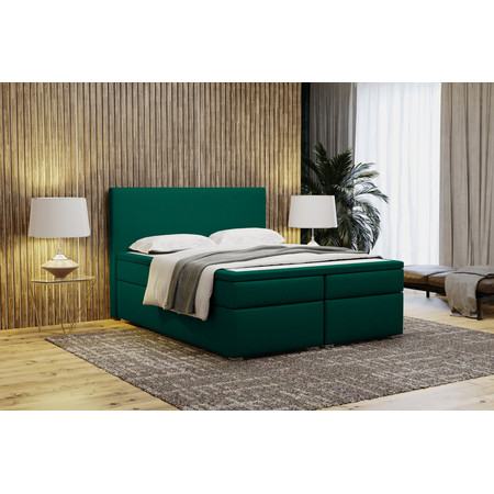 Čalouněná postel bez úložného prostoru VIERA 120x200 cm Zelená KOLA