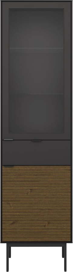 Černá knihovna v dekoru borovice 51x190 cm Soma - Tvilum Tvilum