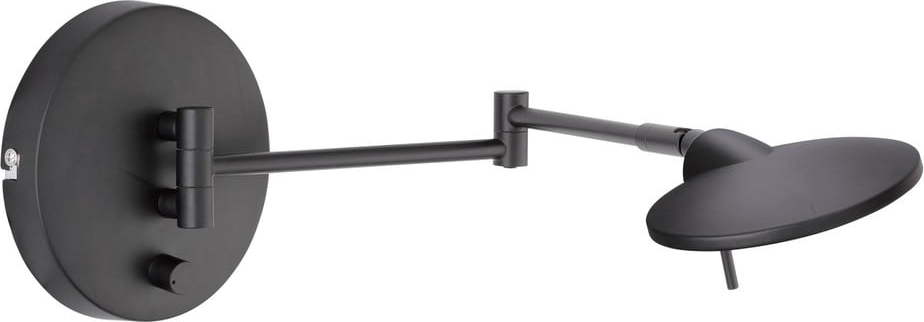 Černé nástěnné LED svítidlo Trio Kazan