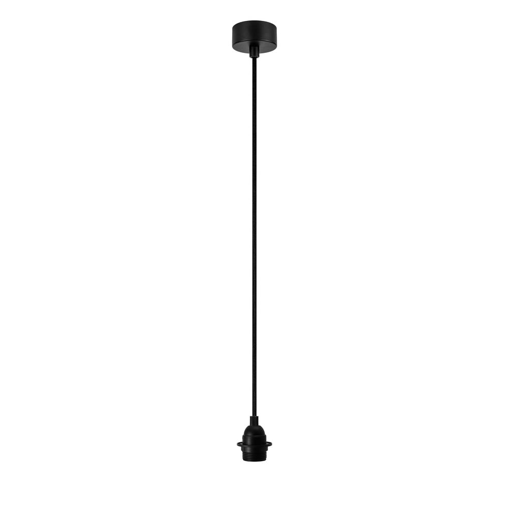 Černé závěsné svítidlo bez stínidla Bulb Attack Uno Plus Sotto Luce
