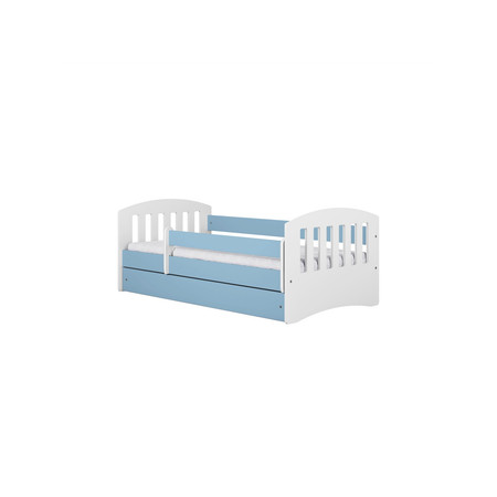 Dětská postel s úložným prostorem Classic 80x160 cm Bílá + modrá Bez matrace Signal-nabytek