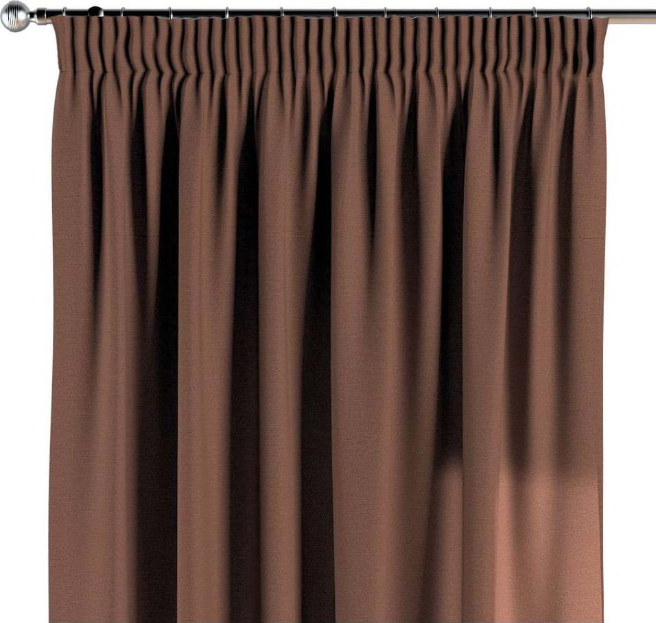 Hnědý závěs 260x130 cm Happiness - Yellow Tipi Yellow Tipi