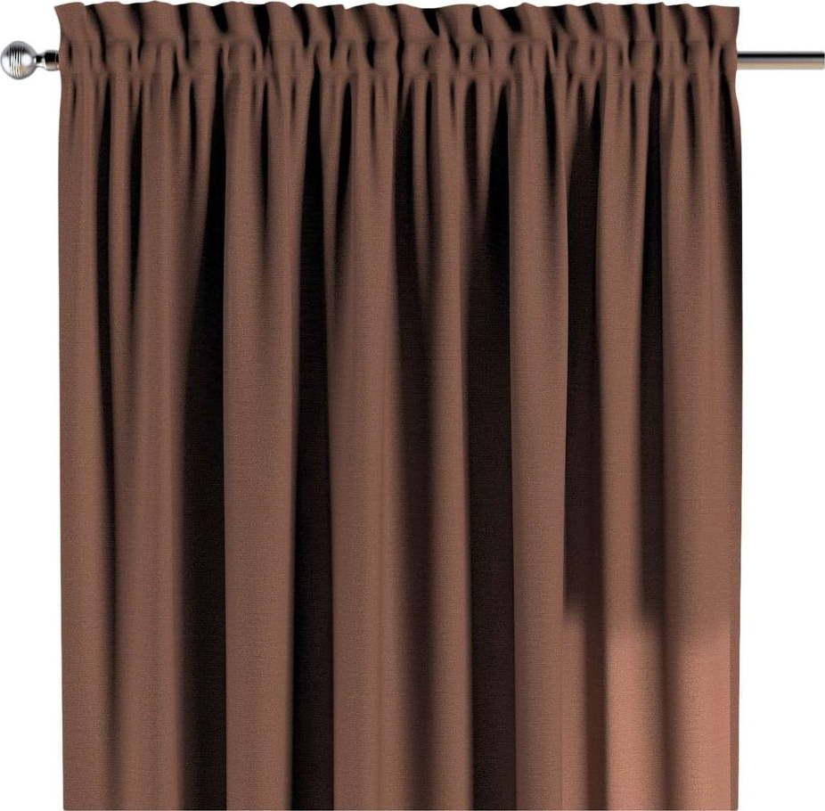 Hnědý závěs 260x130 cm Happiness - Yellow Tipi Yellow Tipi