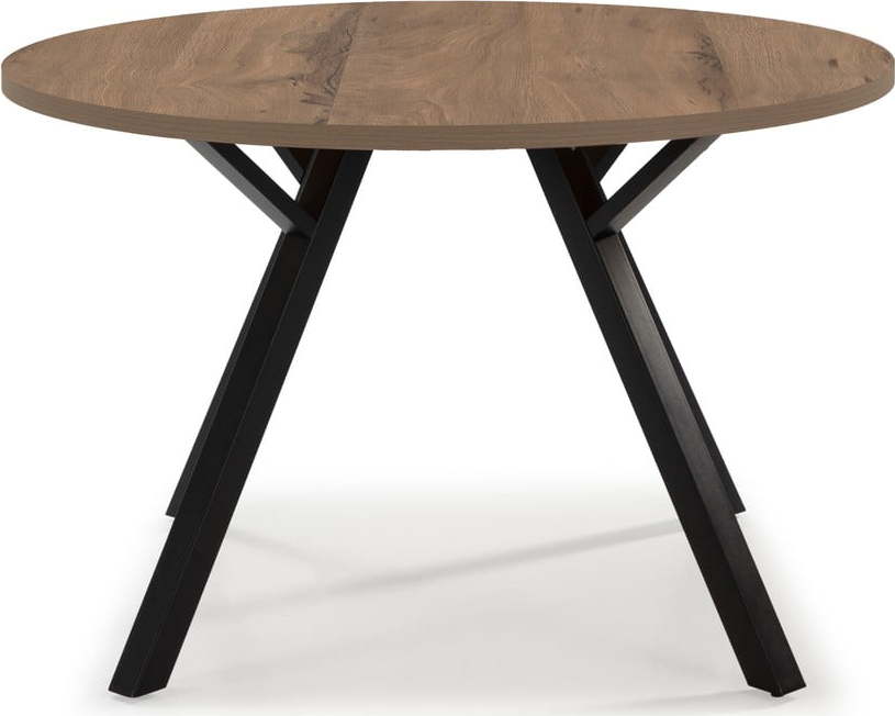 Kulatý jídelní stůl v dekoru ořechu ø 120 cm Beni - Marckeric Marckeric