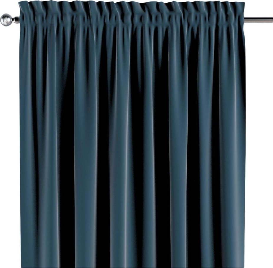 Modrý závěs 260x130 cm Posh Velvet - Yellow Tipi Yellow Tipi