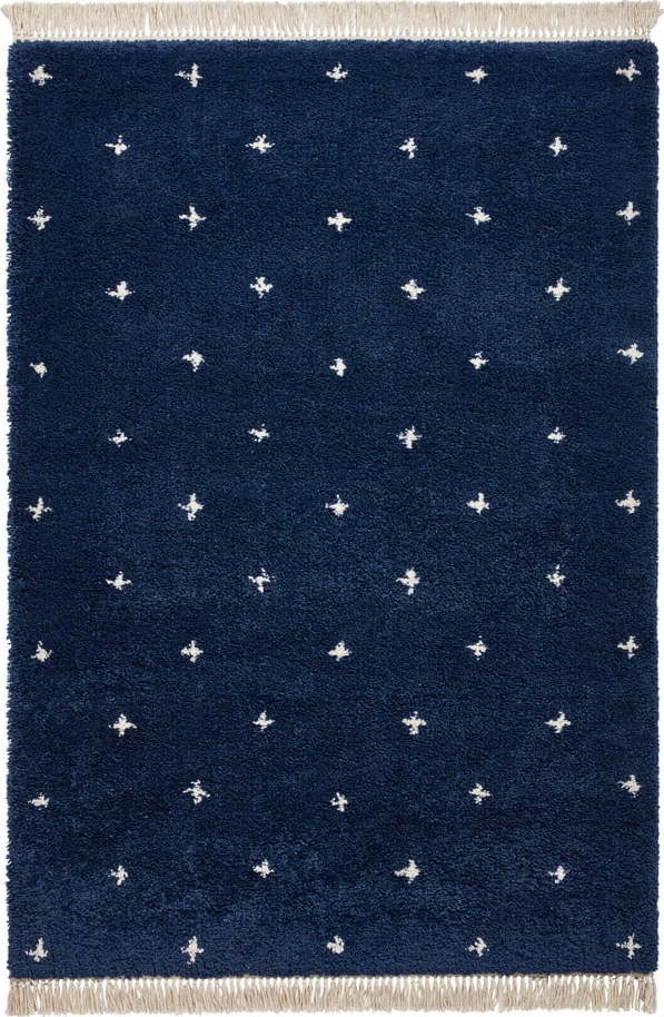 Námořnicky modrý koberec Think Rugs Boho Dots