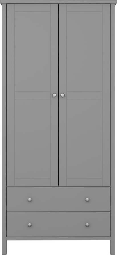 Šedá šatní skříň 89x195 cm Tromsö - Tvilum Tvilum