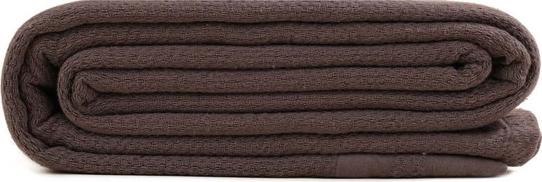 Šedý bavlněný přehoz přes postel Buldan's Hasir