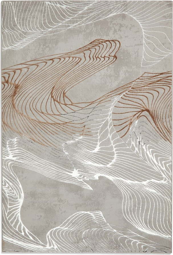 Šedý/ve stříbrné barvě koberec 170x120 cm Creation - Think Rugs Think Rugs