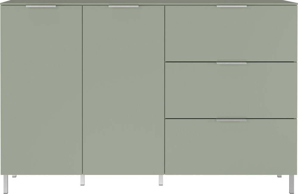 Světle zelená nízká komoda 151x98 cm Kenora - Germania Germania