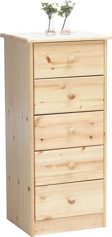 Vysoká komoda z borovicového dřeva 42x89 cm Mario - Tvilum Tvilum