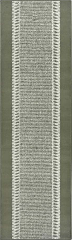 Zelený koberec běhoun 350x80 cm Band - Hanse Home Hanse Home