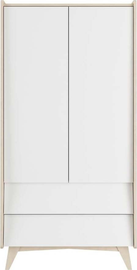 Bílá dětská šatní skříň v dekoru břízy 100x200 cm So Sixty - BELLAMY BELLAMY