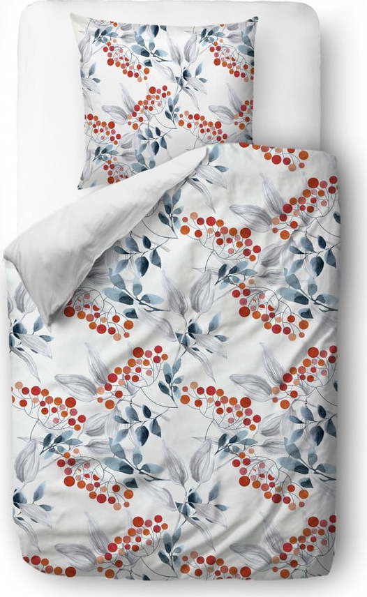 Bílé povlečení na jednolůžko z bavlněného saténu 135x200 cm Rowan Pattern - Butter Kings Butter Kings