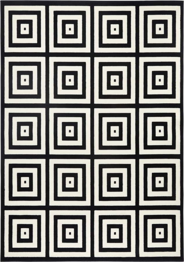 Černo-bílý koberec Zala Living Capri Mono