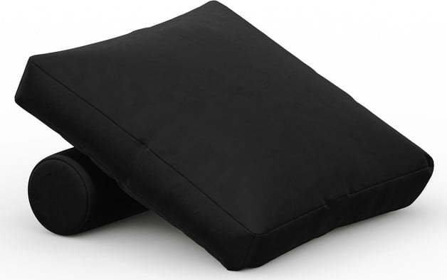 Černý sametový polštář k modulární pohovce Rome Velvet - Cosmopolitan Design Cosmopolitan design
