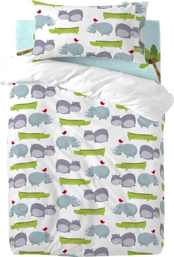 Dětské bavlněné povlečení na jednolůžko Mr. Fox Hippo