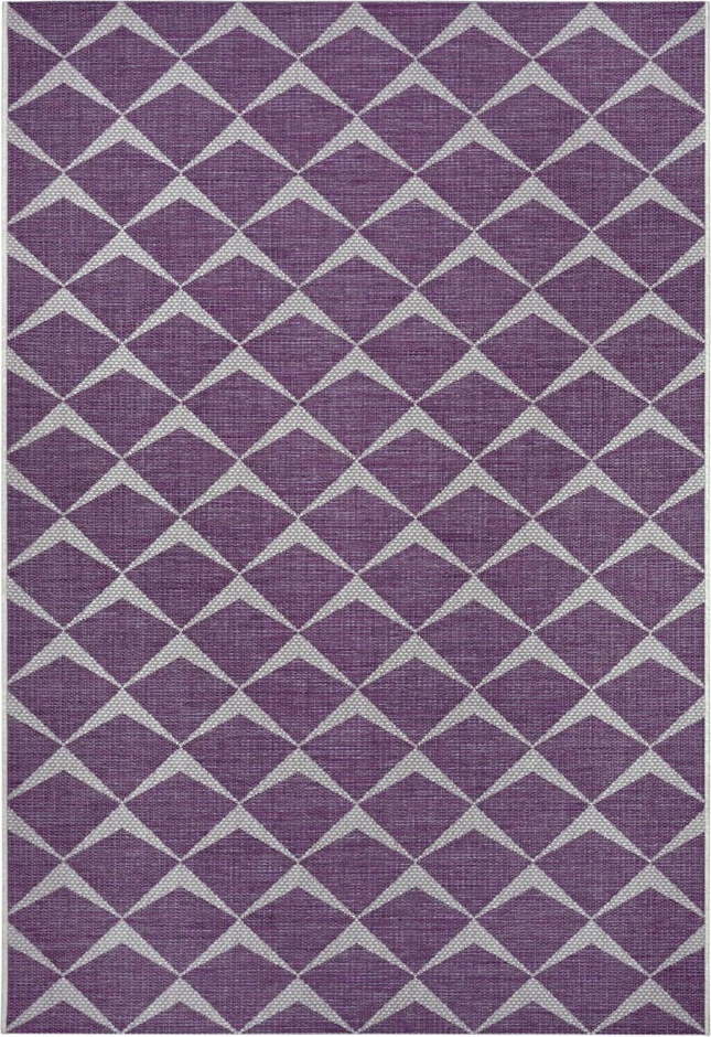 Fialovo-béžový venkovní koberec NORTHRUGS Escala