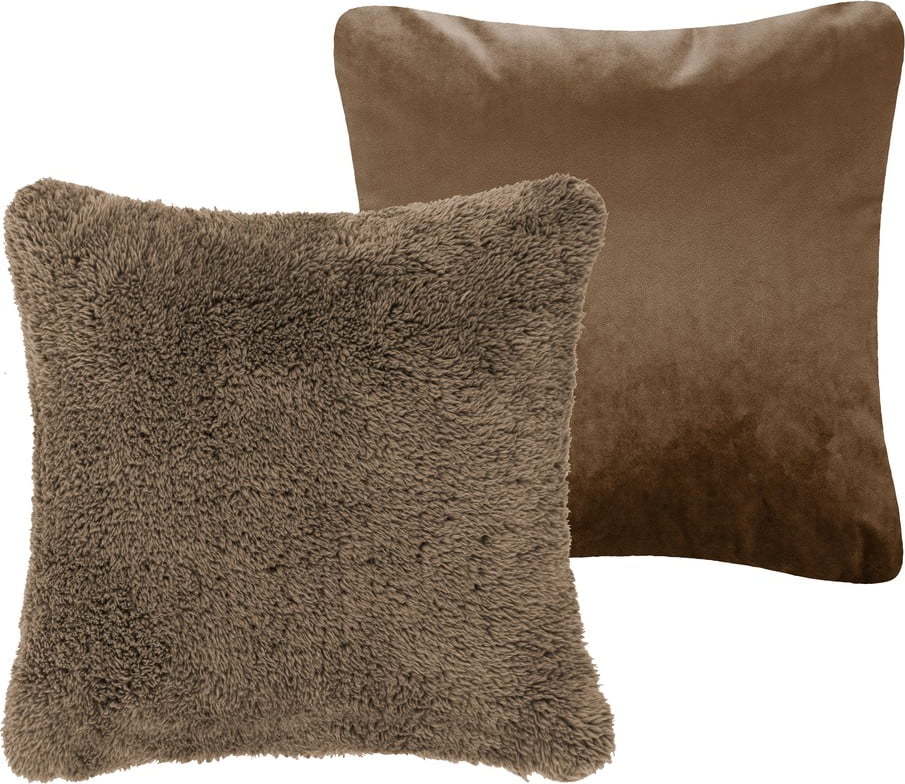 Hnědý dekorativní polštář Tiseco Home Studio Teddy